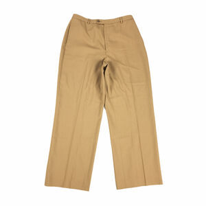 Barry Bricken Macy 100% Wool Dress Trousers Size 10 Khaki Brown Tan Pants L